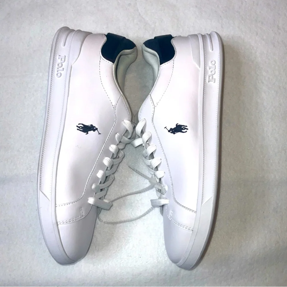 Polo Ralph Lauren Men’s Heritage Court lll Leather Sneaker Size 10 - Picture 11 of 14